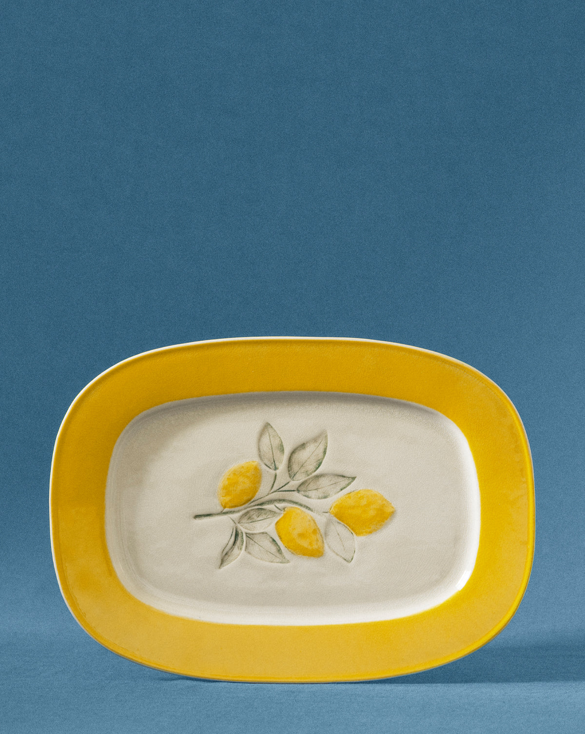 Lemons Stoneware Plate