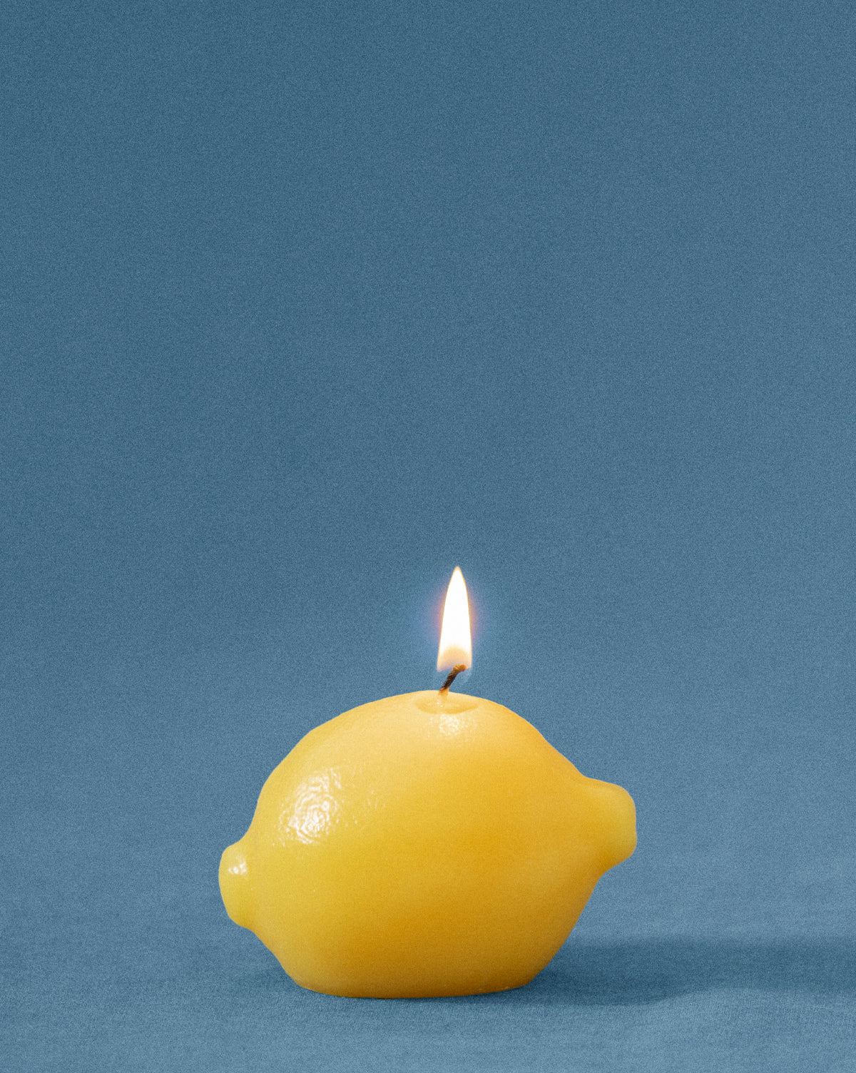 Lemon Shaped Unscented Candle