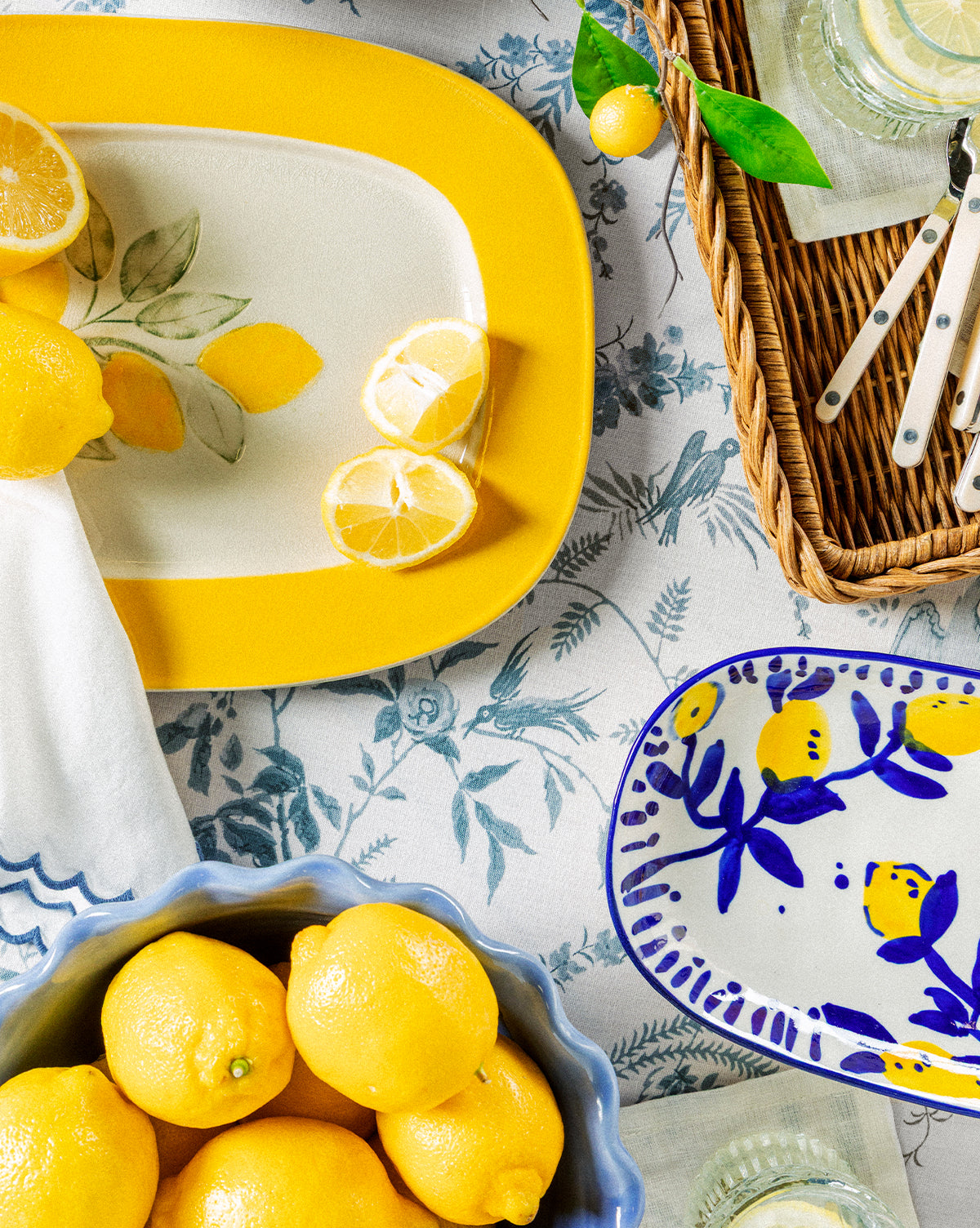 Lemons Stoneware Plate