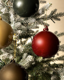 4" High Gloss Glass Baubles (Set of 4)