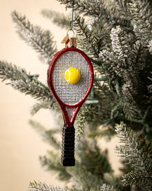 Red Tennis Racquet Ornament