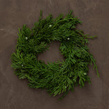 8" Faux Juniper Wreath