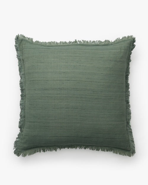 Abbey Silk Fringe Pillow Cover
