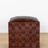Ackley Leather Ottoman