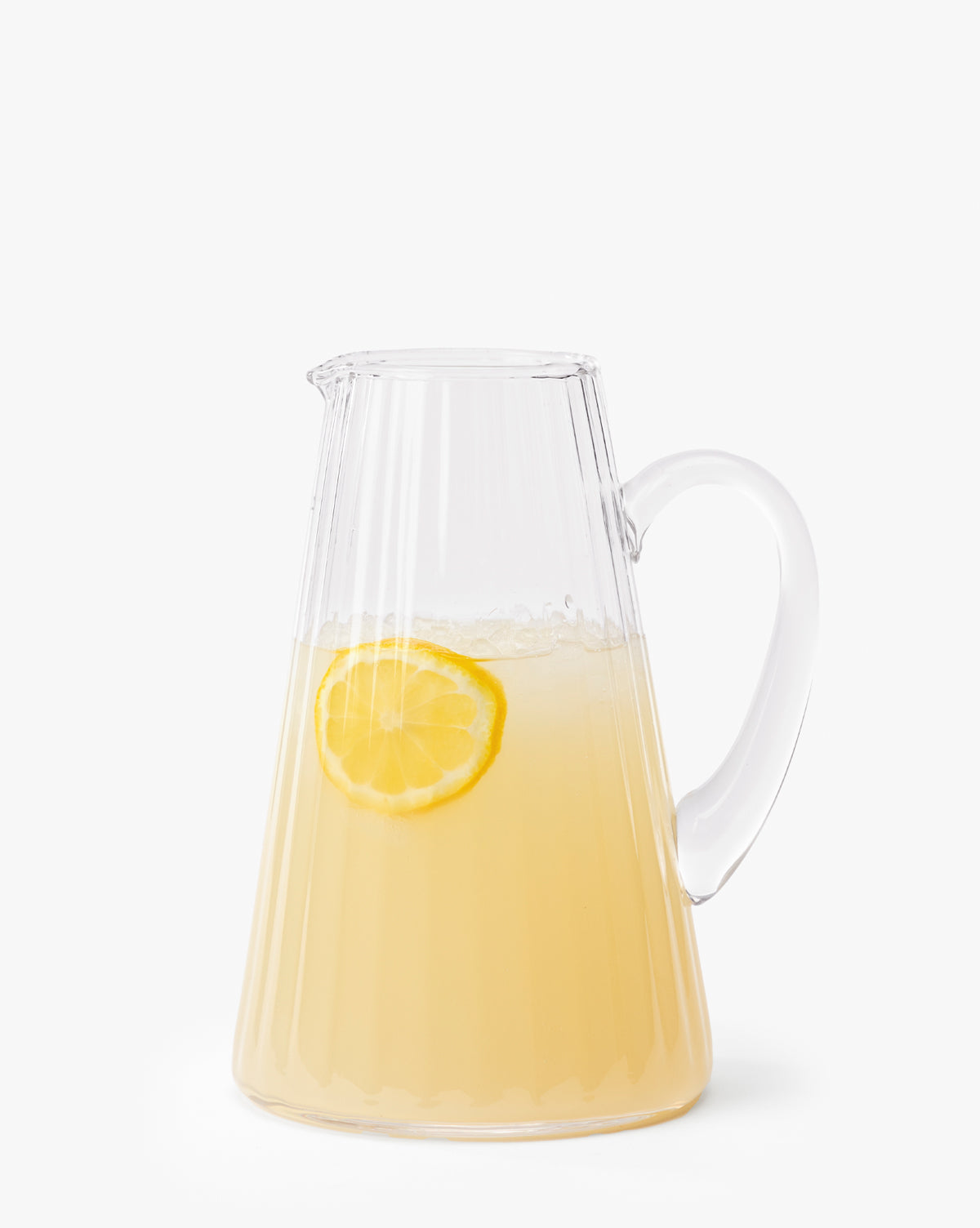 Adonis Ribbed Glass Pitcher