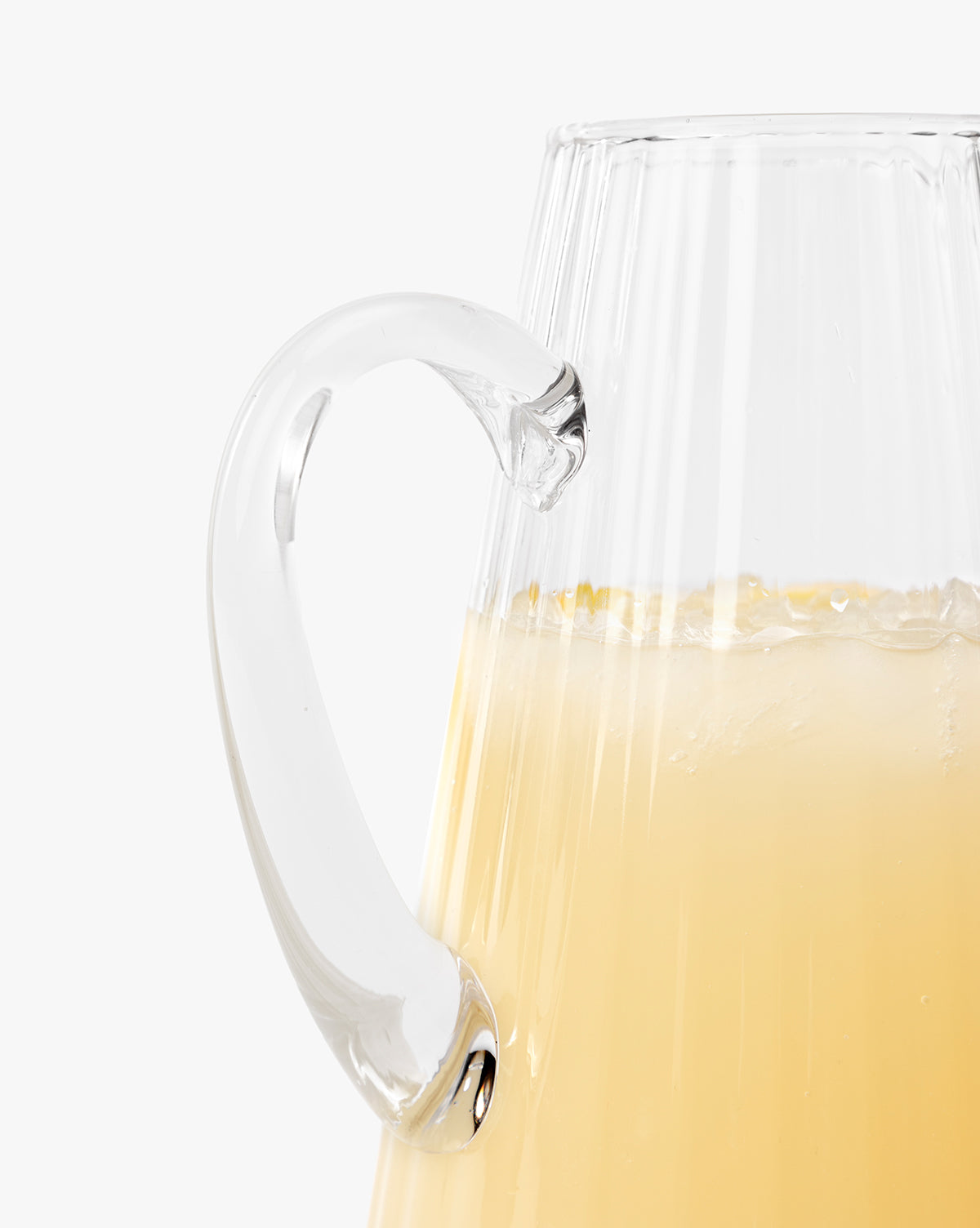 Adonis Ribbed Glass Pitcher