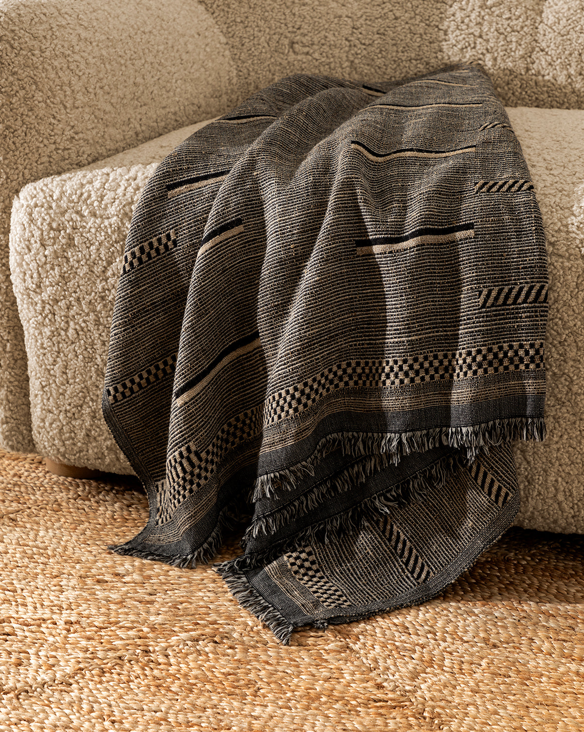 布団・毛布 Woven throw blanket - Dimanche soir Woven throw blanket - Dimanche soir