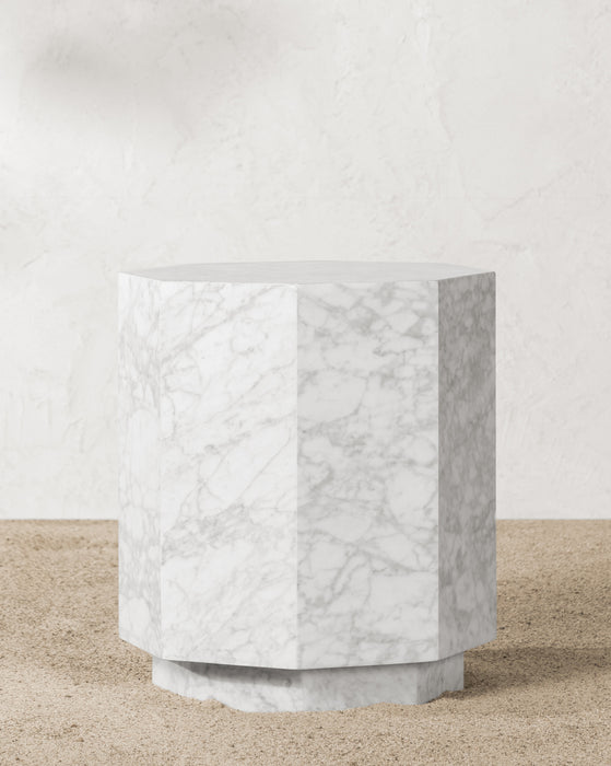 marble side table, small outdoor side table, marble furniture, modern side table