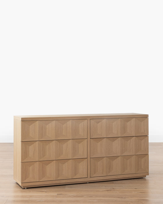 white oak dresser, modern bedroom dresser, soft close drawers, modern dresser for bedroom, oak bedroom furniture