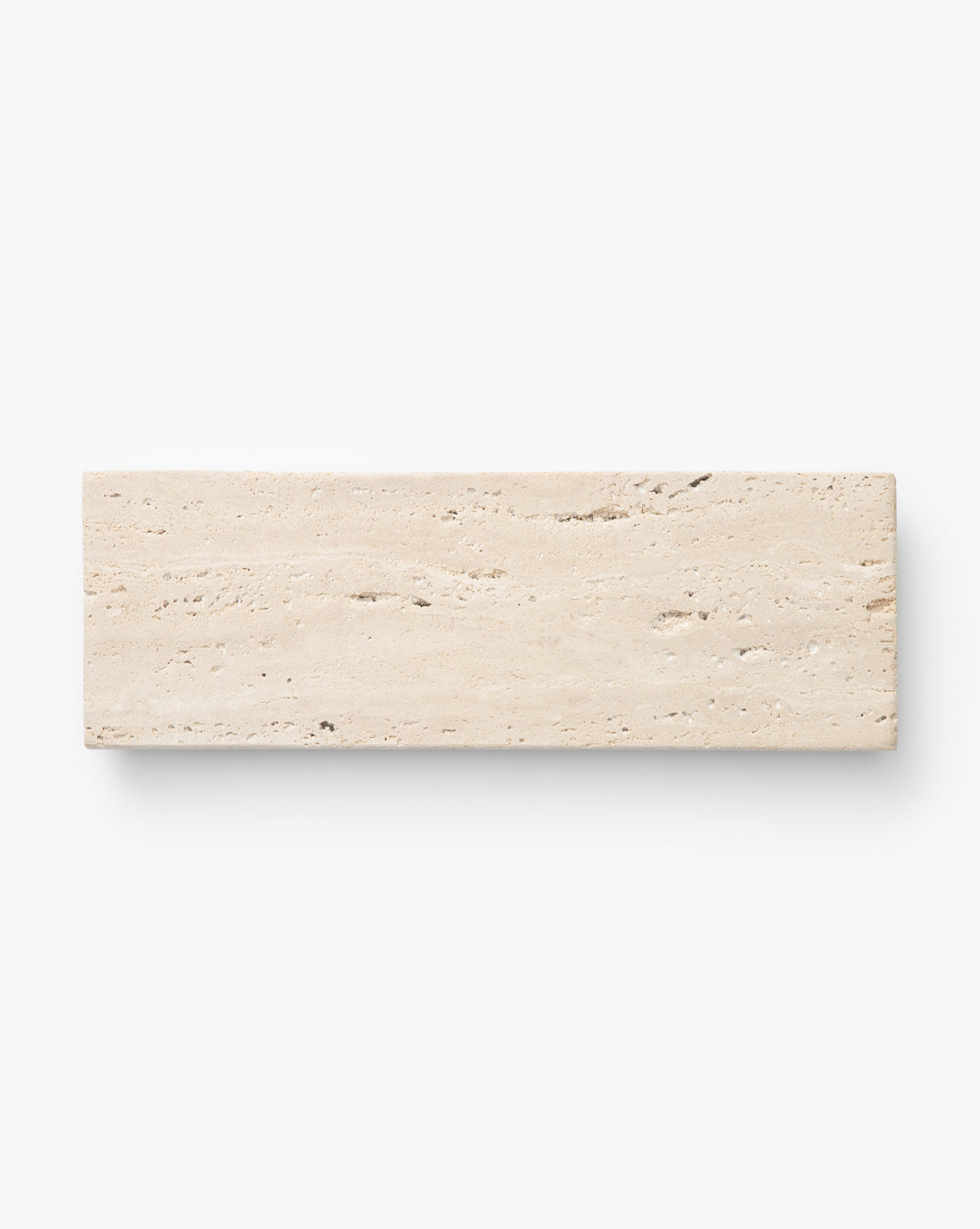 Beige Travertine Footed Serving Board