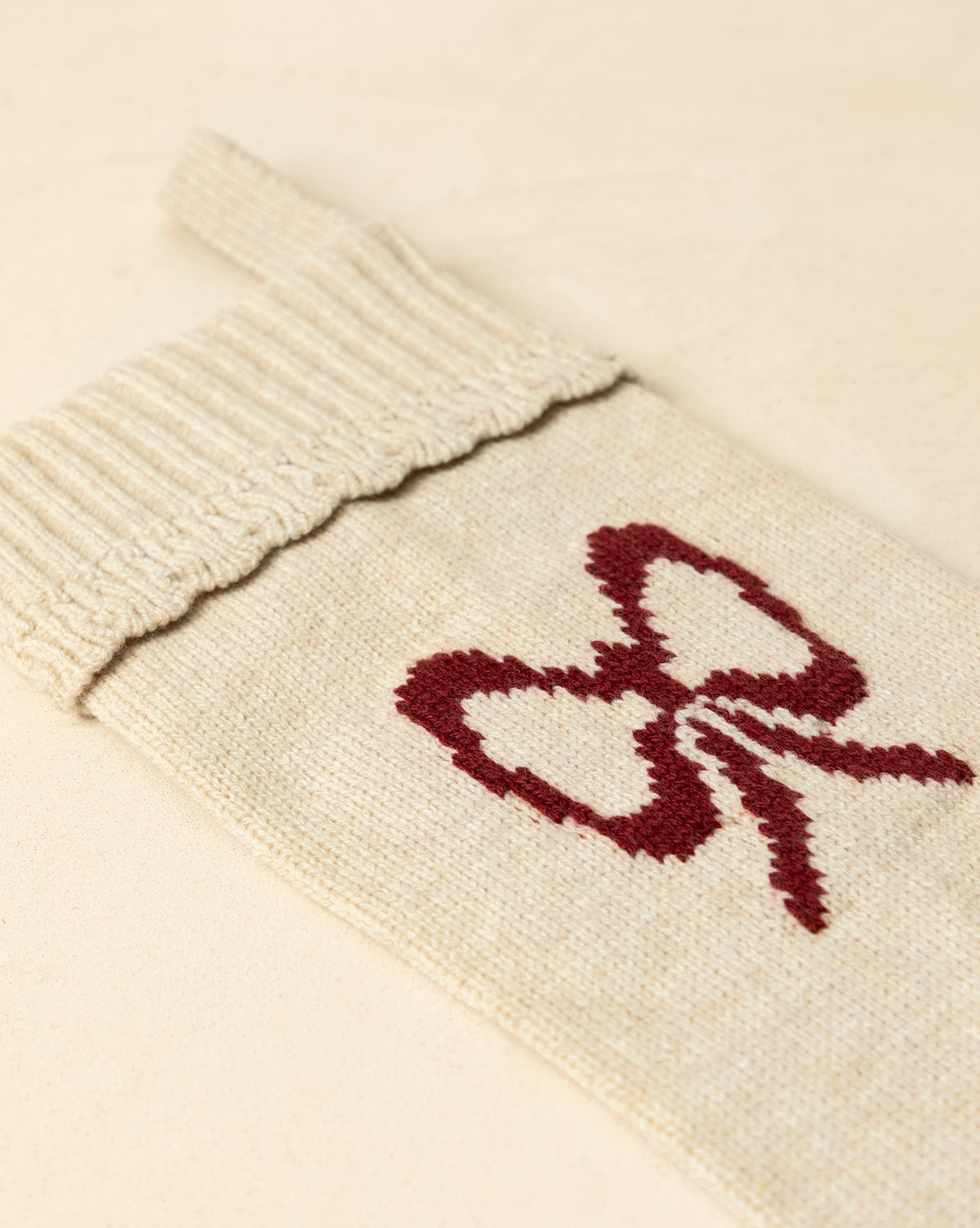 Bella Scalloped Stocking with Bow