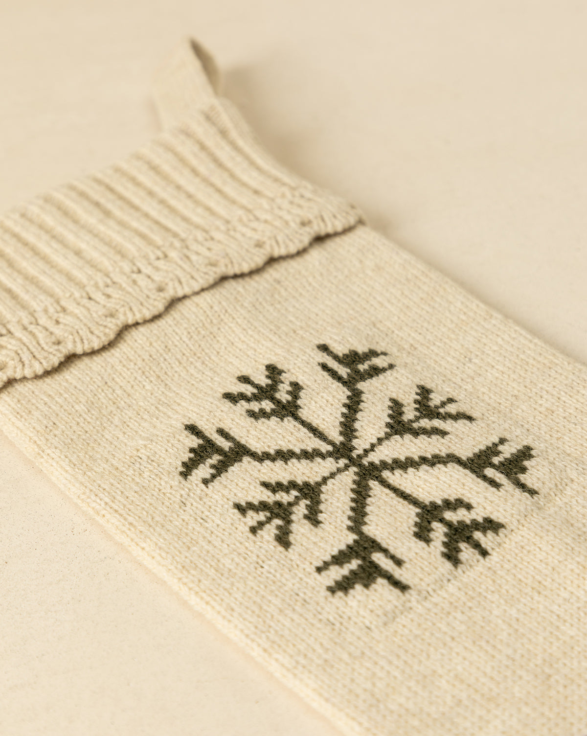 Bella Scalloped Stocking with Snowflake