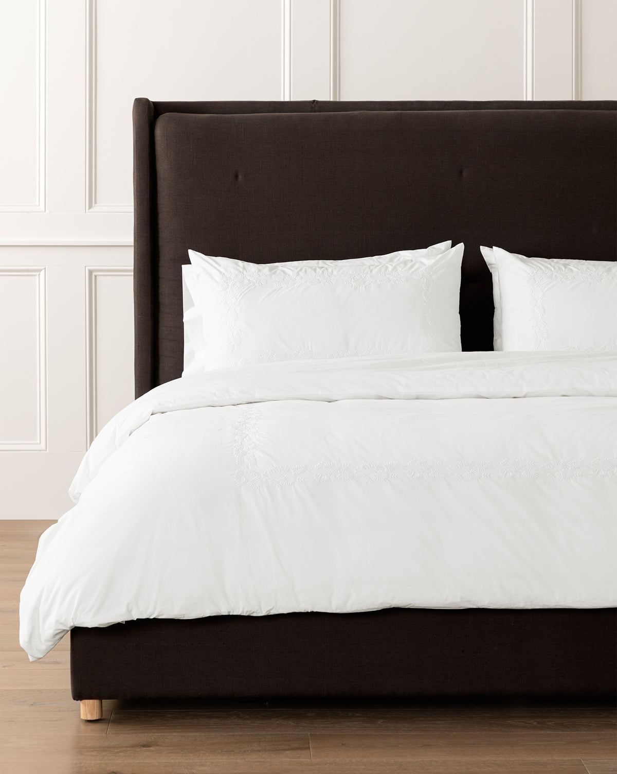 Bianca Percale Embroidered Duvet Cover