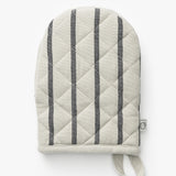 Black Striped Oven Mitt