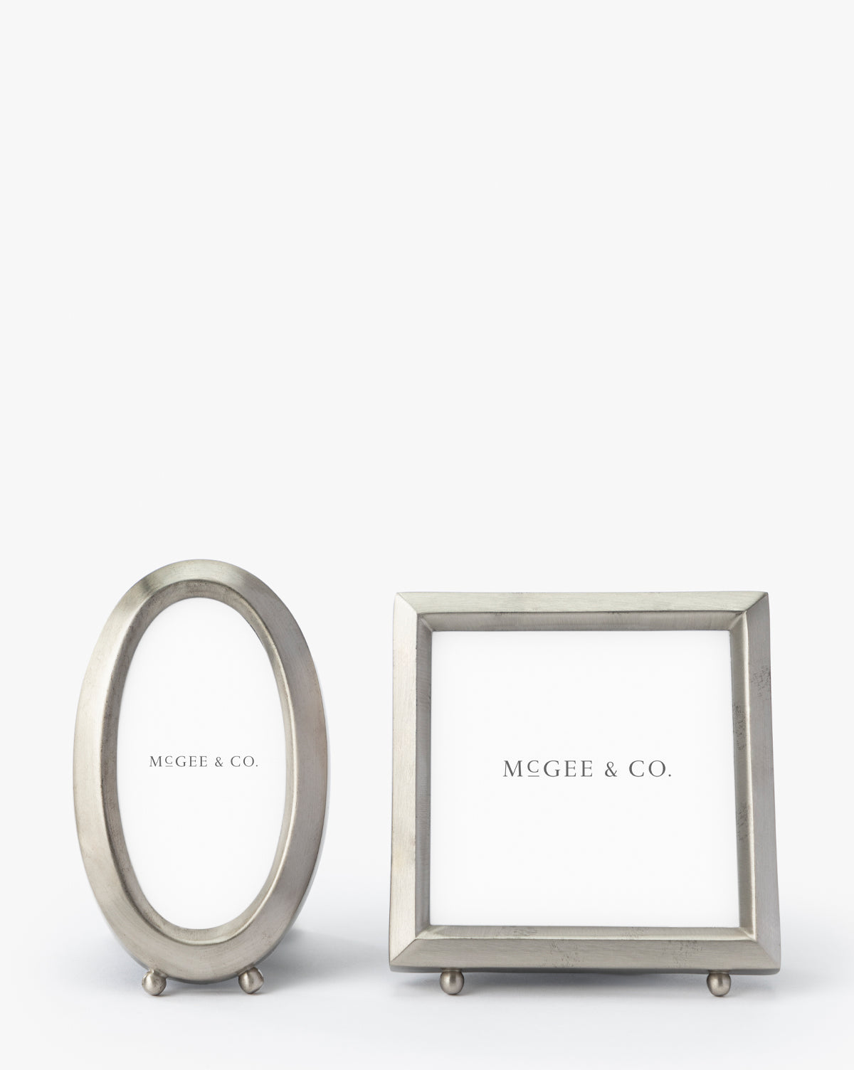 Blanche Pewter Picture Frame - Oval