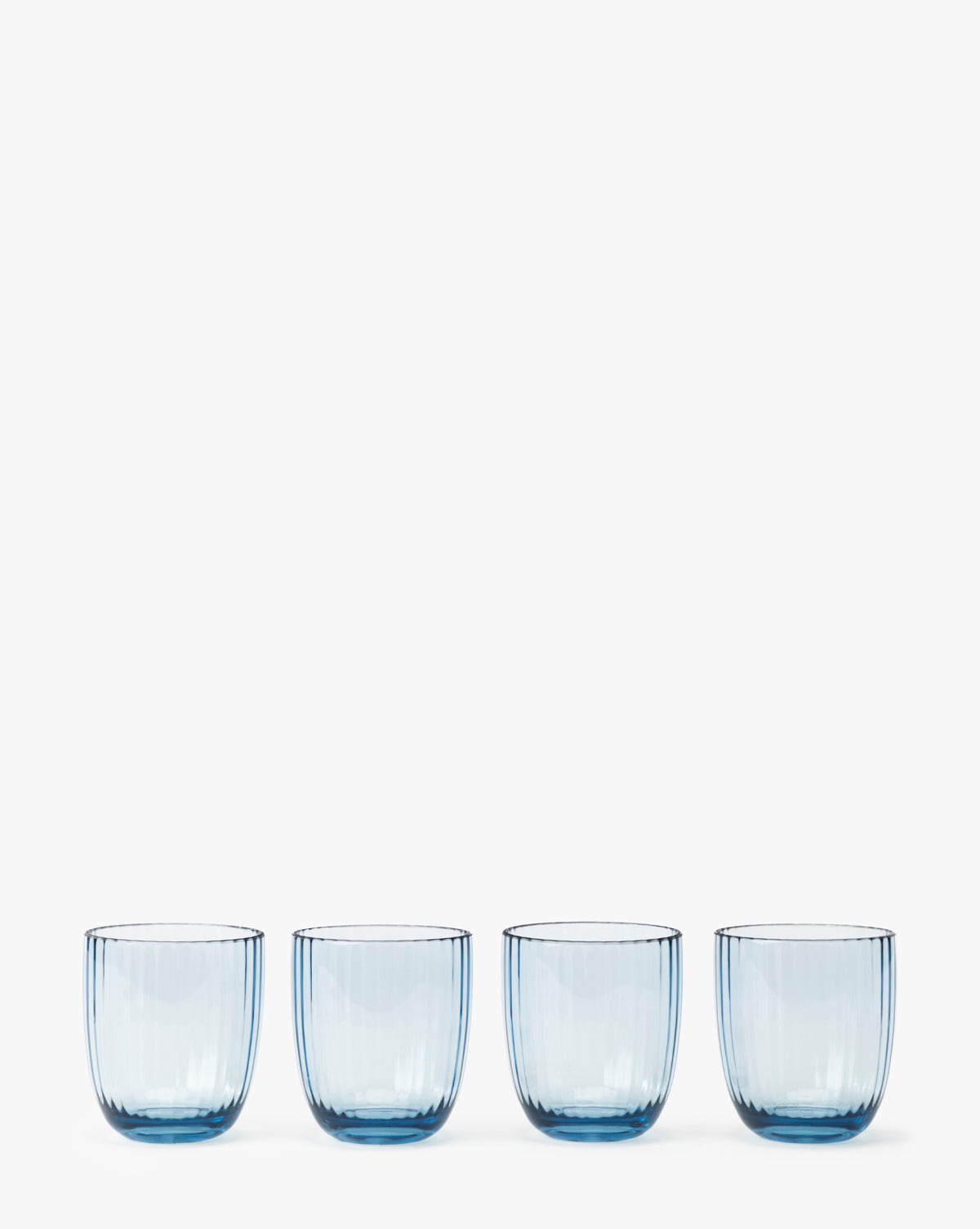 Blue Acrylic Double Old Fashioned (Set of 4)