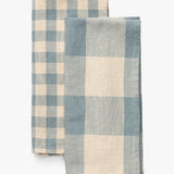 Blue & White Gingham Tea Towels (Set of 2)