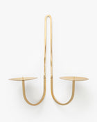 Brass Two Arm Candle Holder