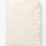 waffle weave blanket, waffle knit blanket, white blanket, cotton waffle blanket, how to style a bed