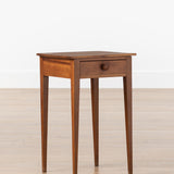 Vintage Cherry Side Table with Tapered Legs