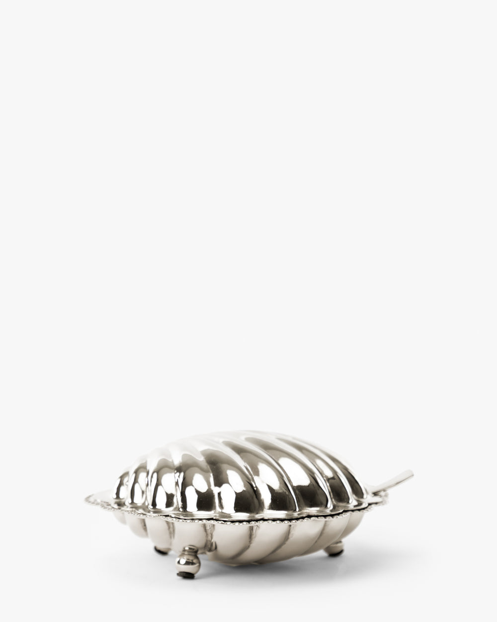 Clam Shell Serving Dish with Spoon
