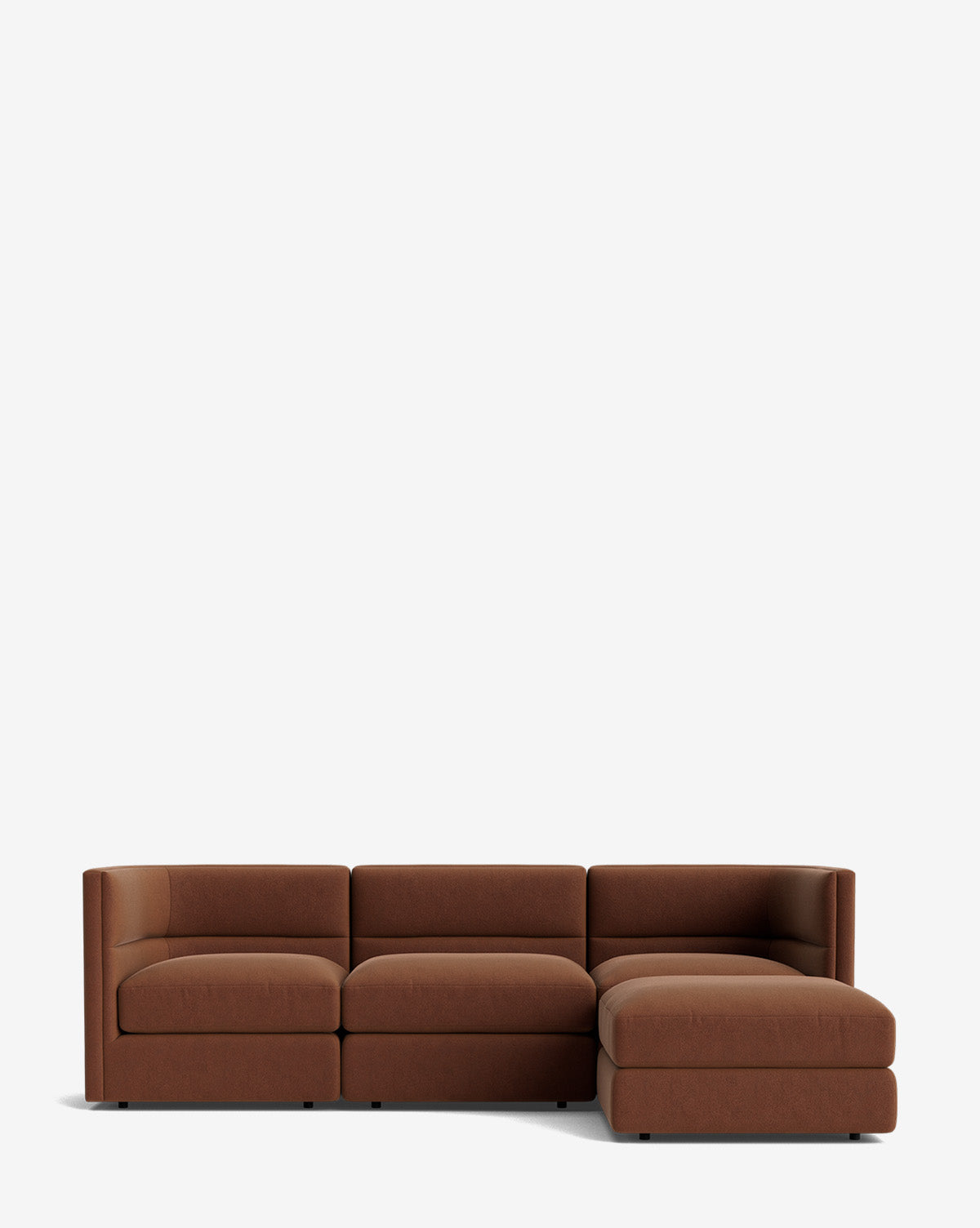Claremont Modular Sofa with Ottoman 99"
