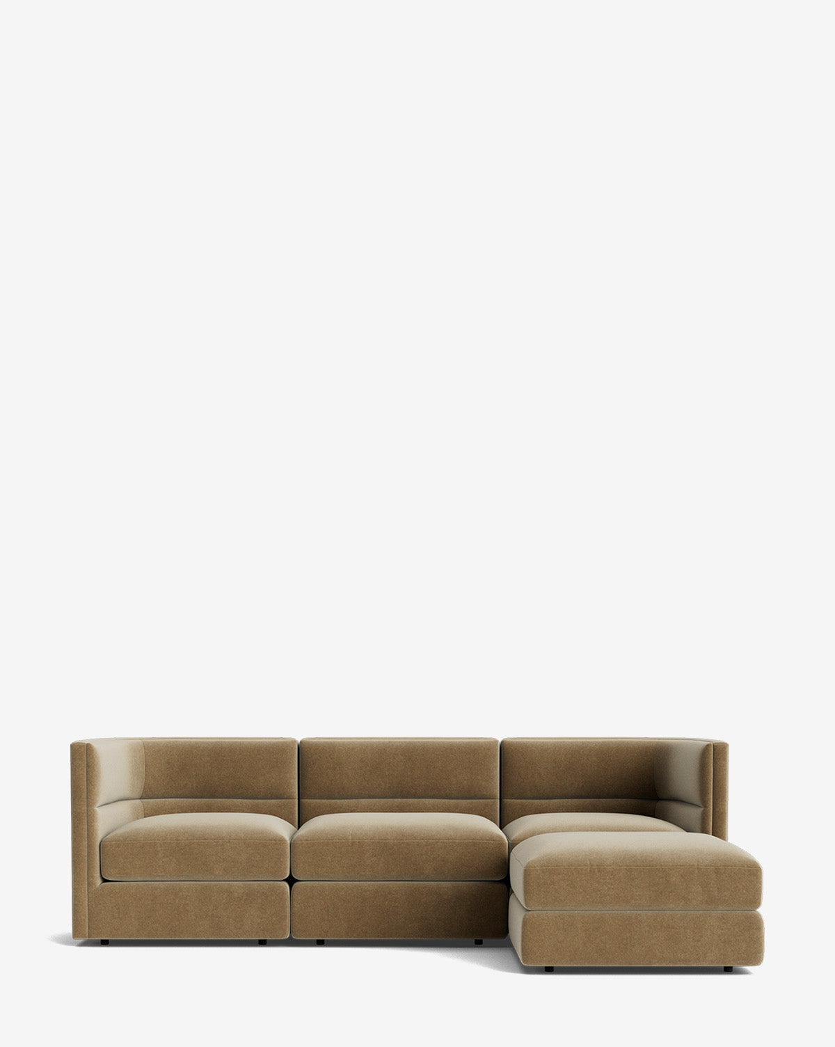 Claremont Modular Sofa with Ottoman 99"