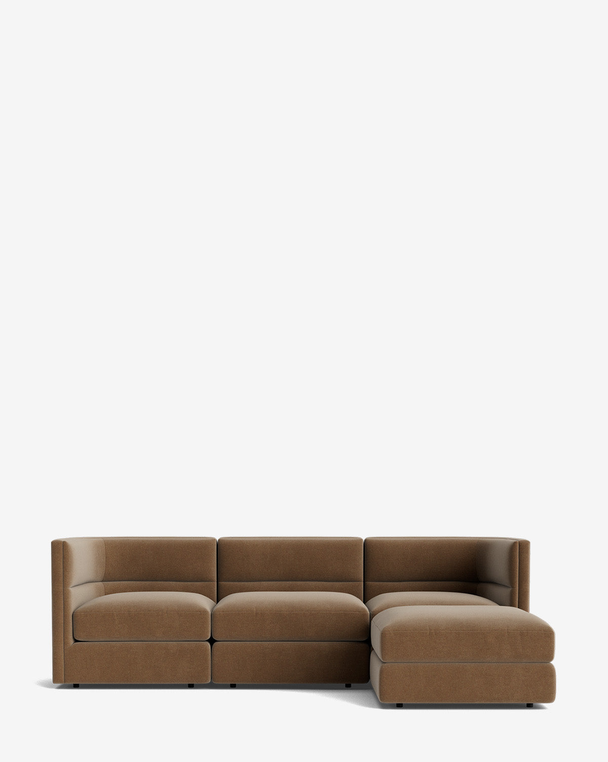 Claremont Modular Sofa with Ottoman 99"