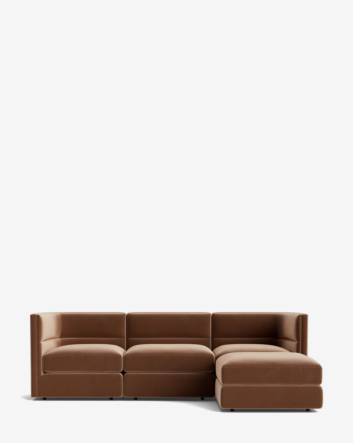 Claremont Modular Sofa with Ottoman 99"