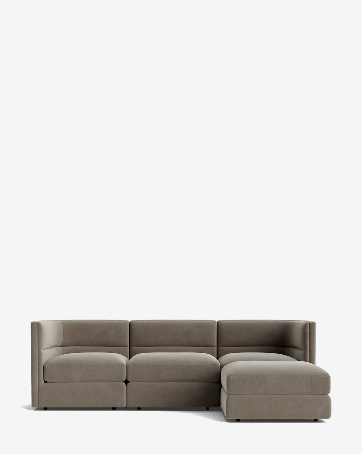 Claremont Modular Sofa with Ottoman 99"
