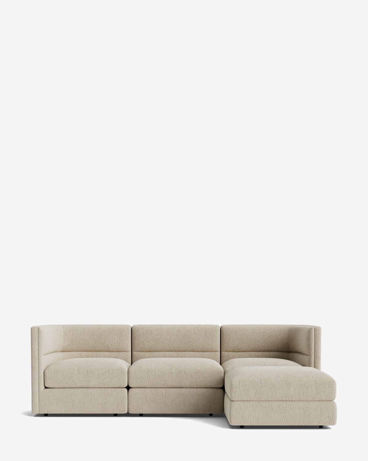 Claremont Modular Sofa with Ottoman 99"