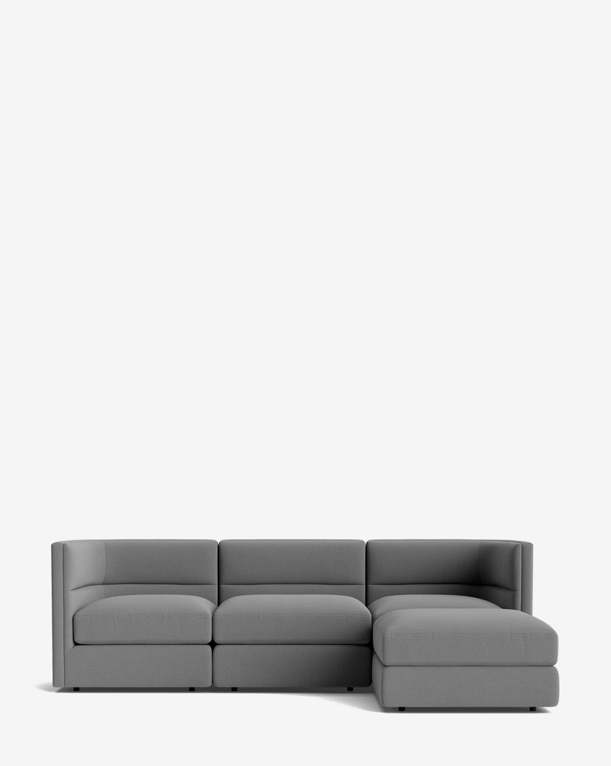 Claremont Modular Sofa with Ottoman 99"