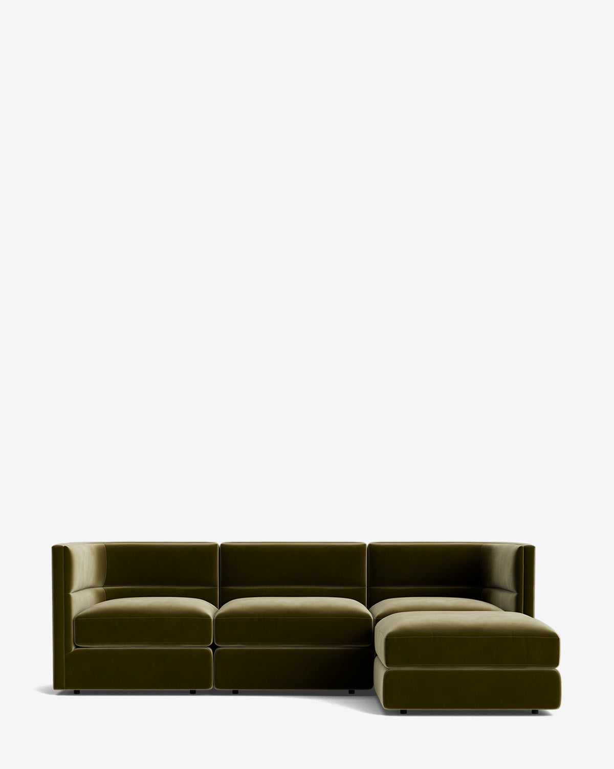 Claremont Modular Sofa with Ottoman 99"
