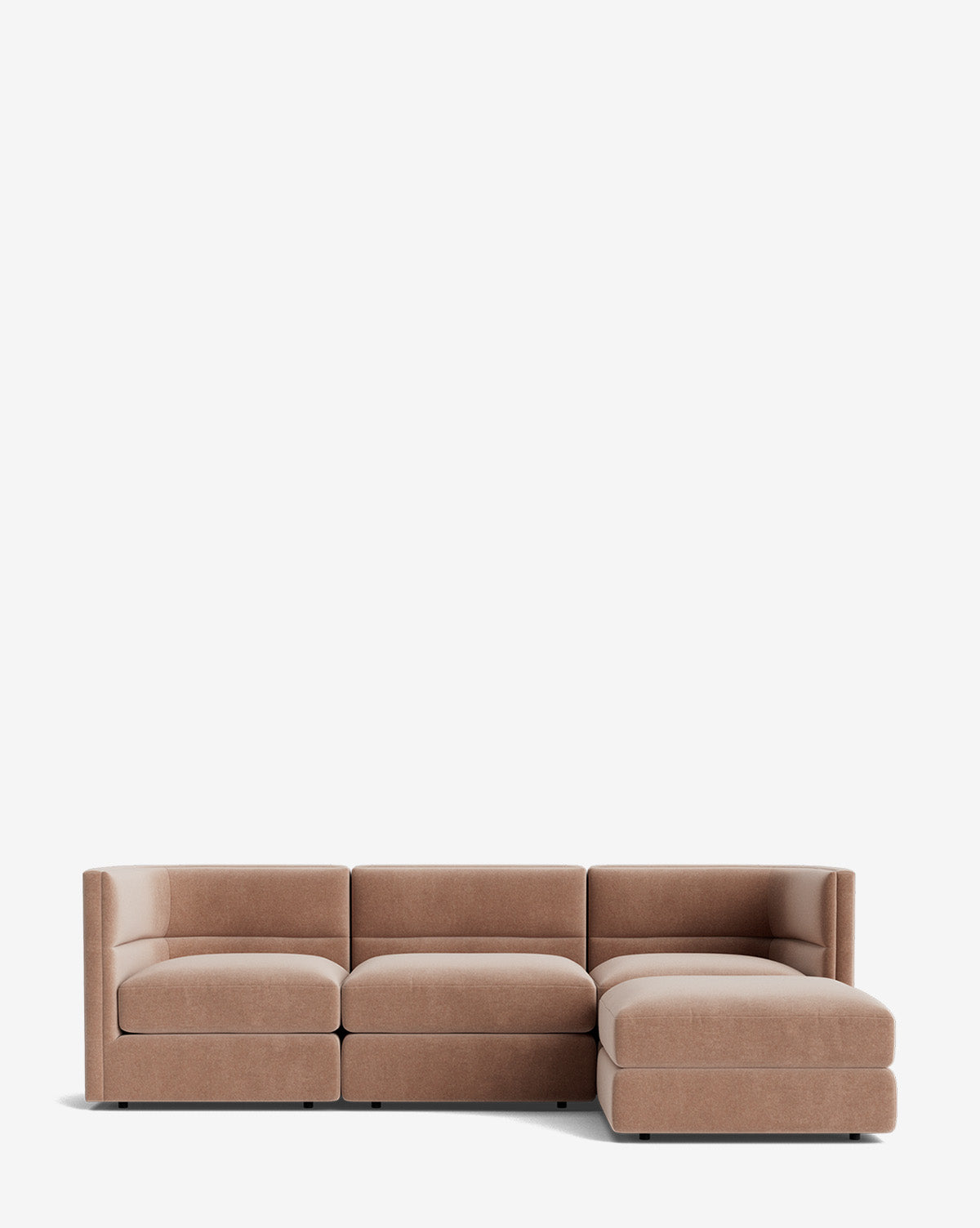 Claremont Modular Sofa with Ottoman 99"