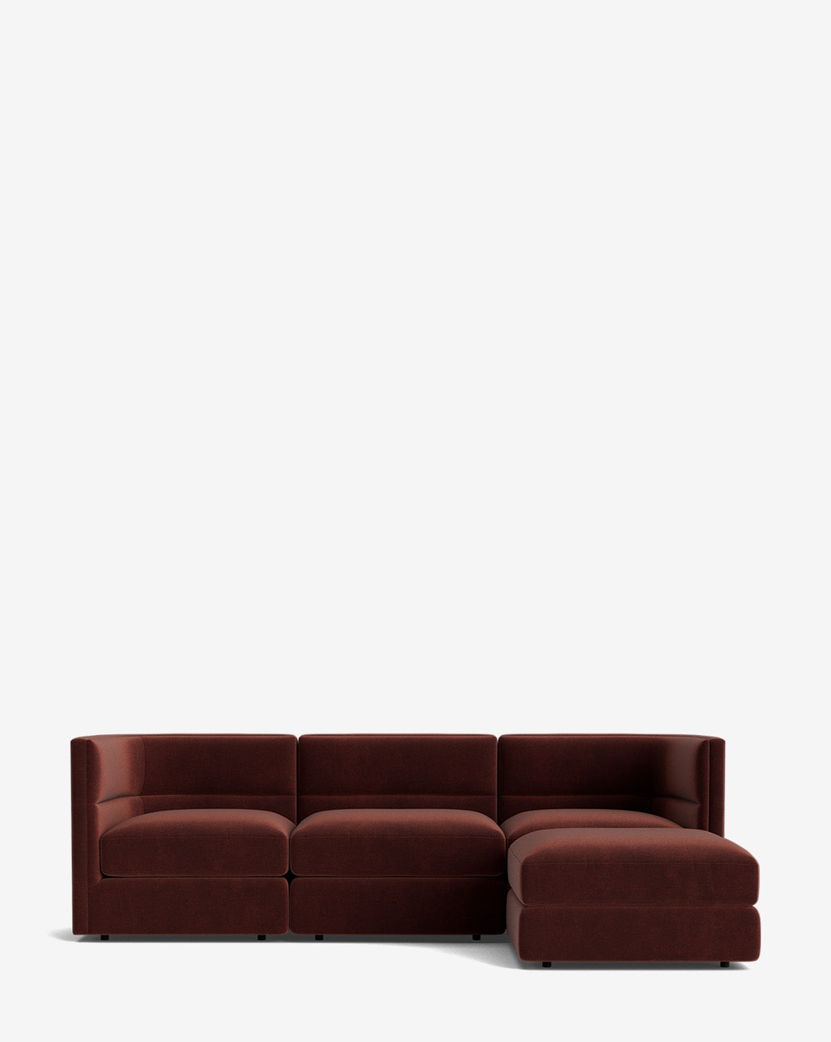 Claremont Modular Sofa with Ottoman 99"