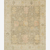 Clementina Moss Gray Hand-Knotted Wool Rug