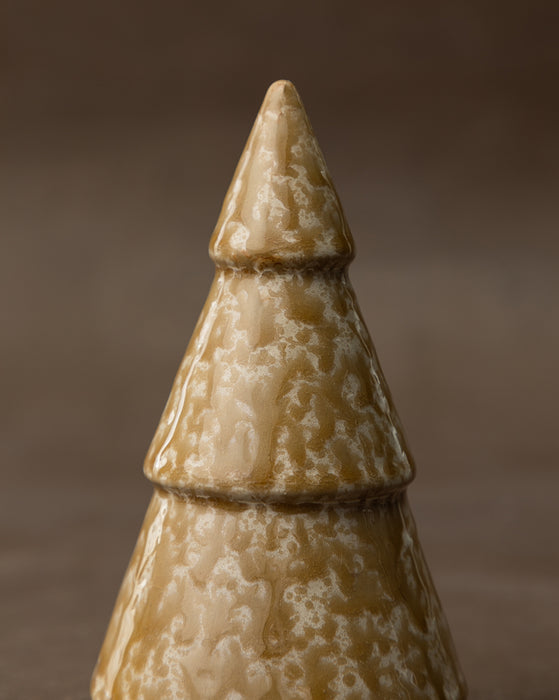Cream & Tan Stoneware Tree