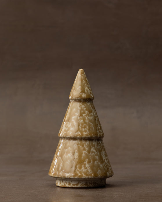 Cream & Tan Stoneware Tree