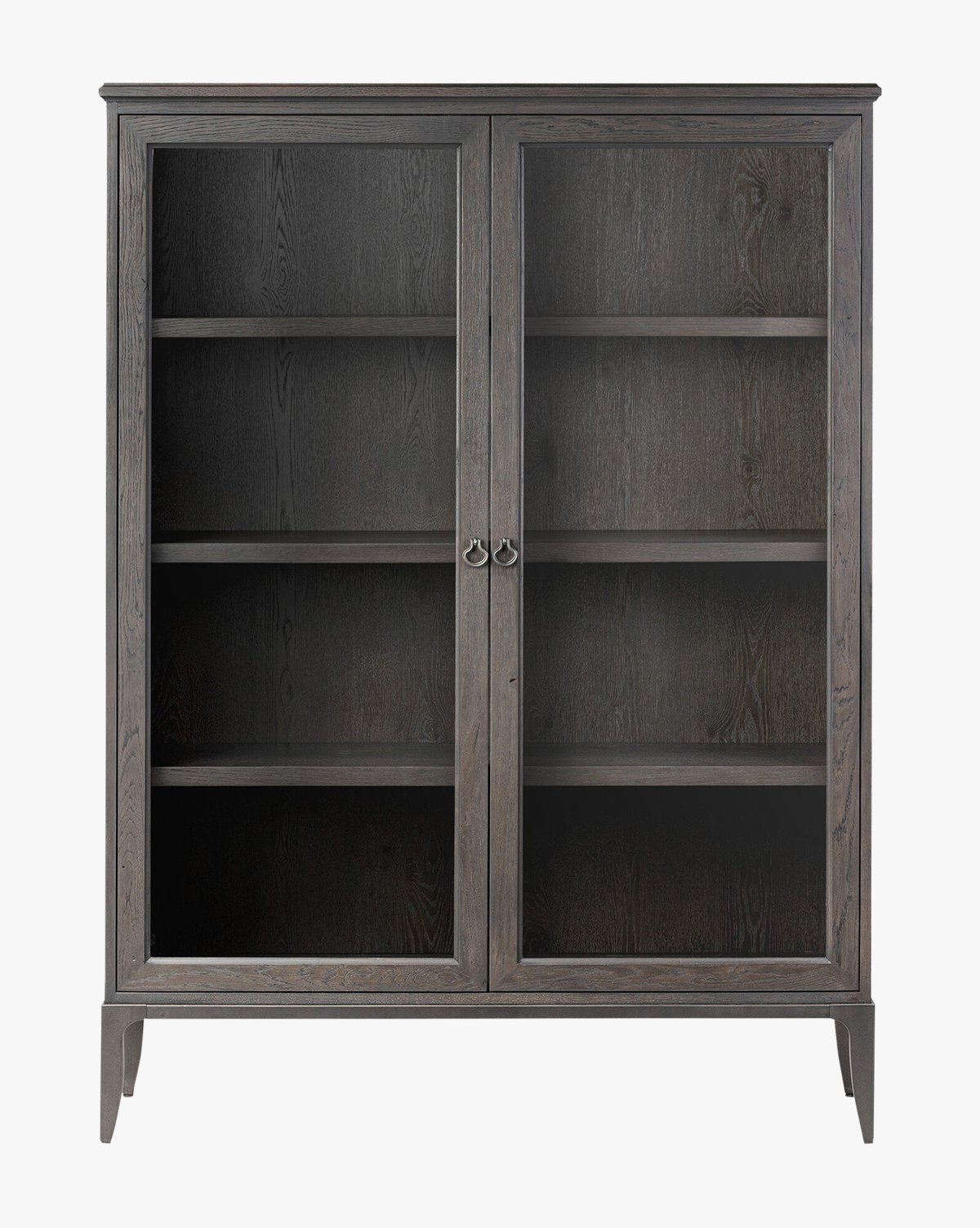 Crestwell Worn Black Oak Cabinet