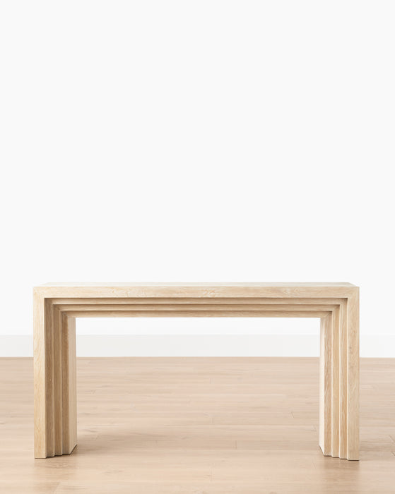 Light Oak Console Table at McGee Co
