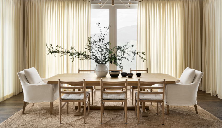 A dining room designed by Studio McGee