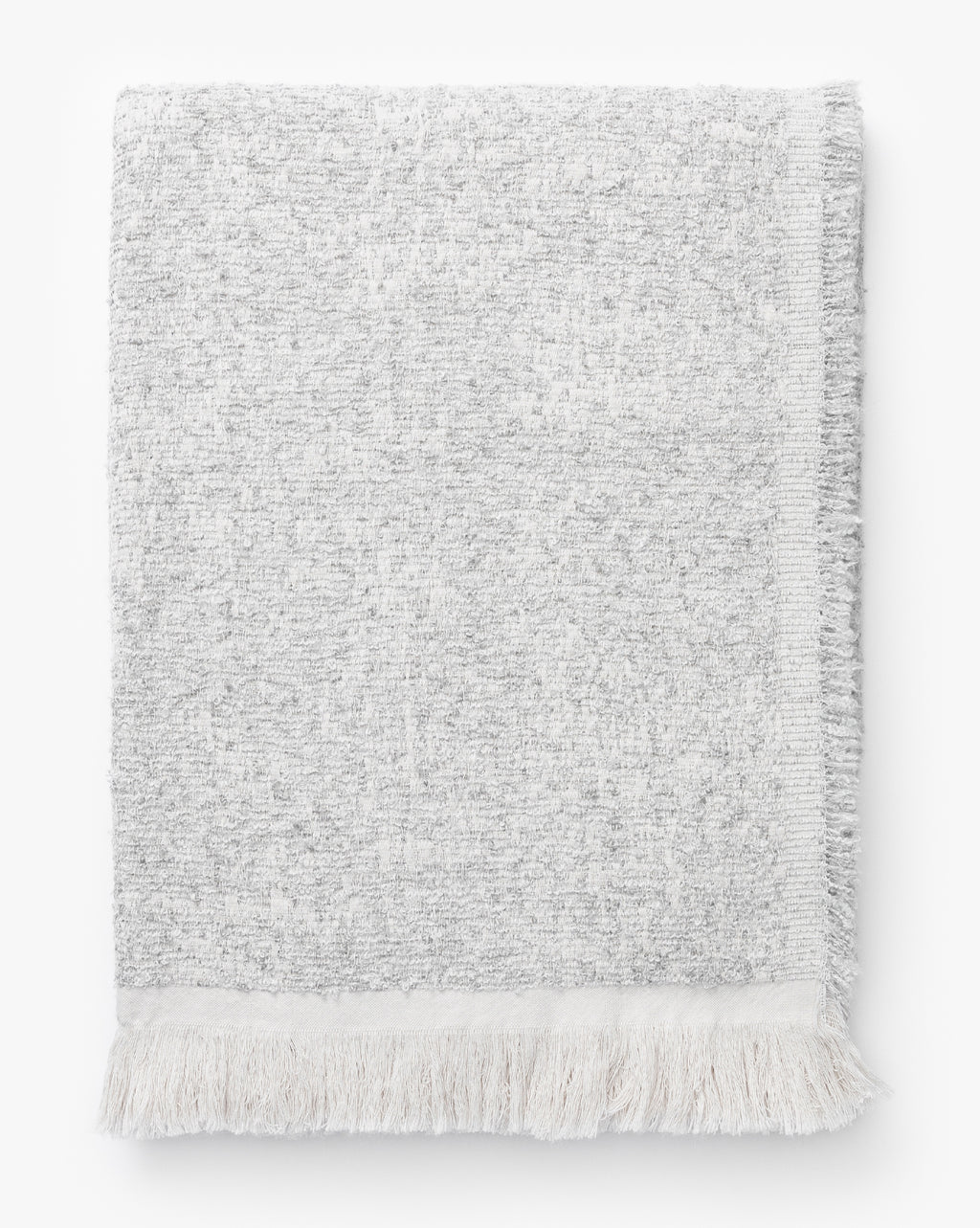 Esma Gray Fringed Throw from McGee &
