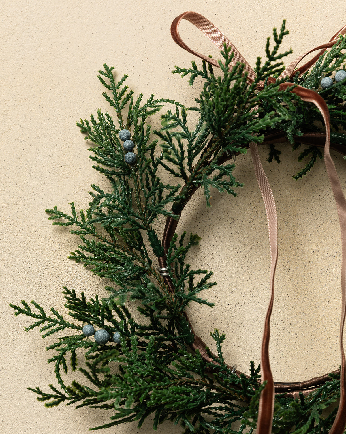 8" Blueberry & Juniper Faux Wreath