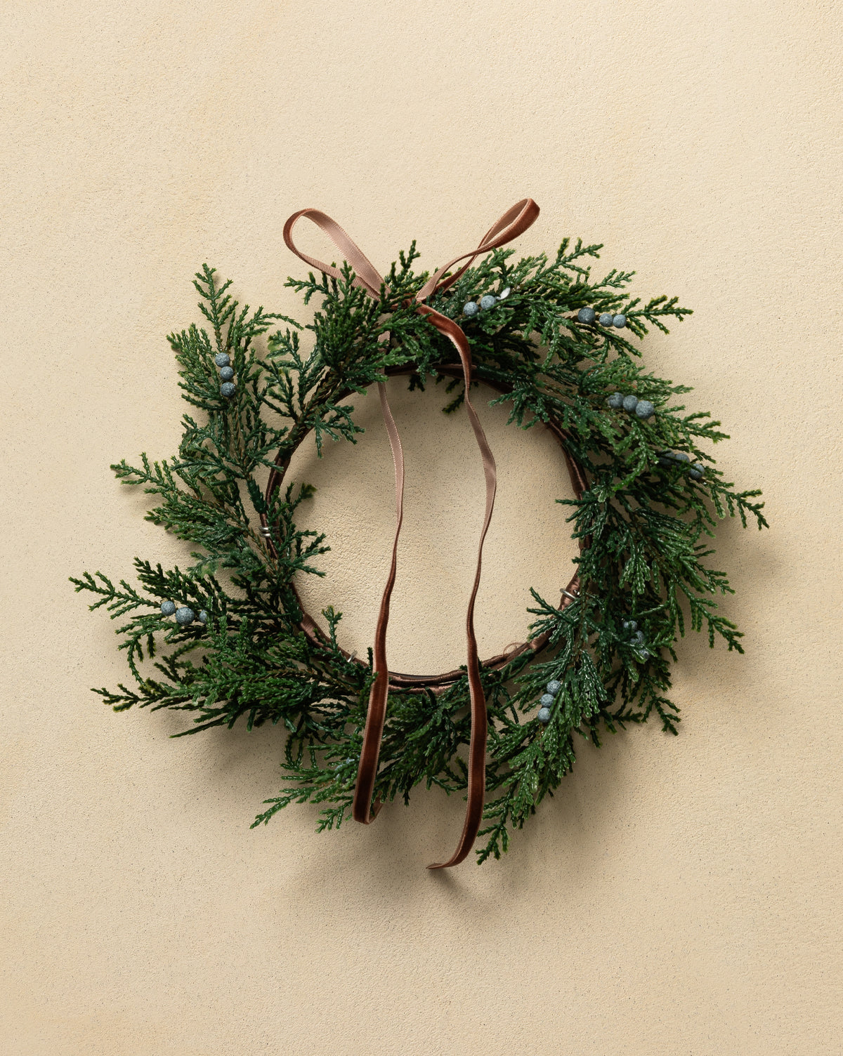 8" Blueberry & Juniper Faux Wreath