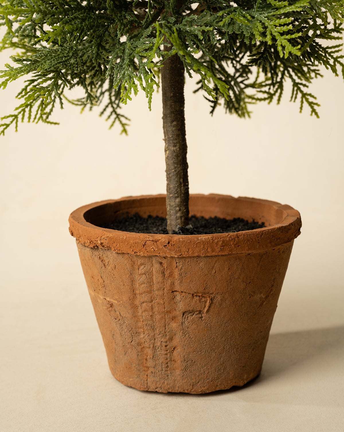 15.5" Cypress Faux Potted Topiary