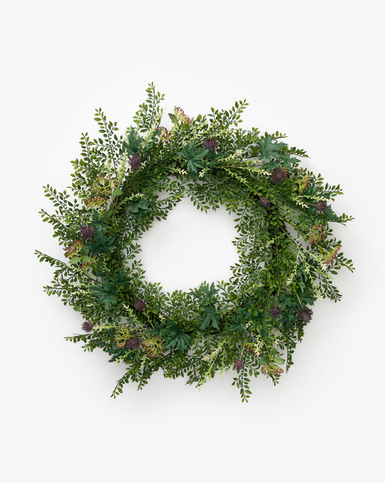 McGee & Co. summer wreath for faux greenery for the front door 