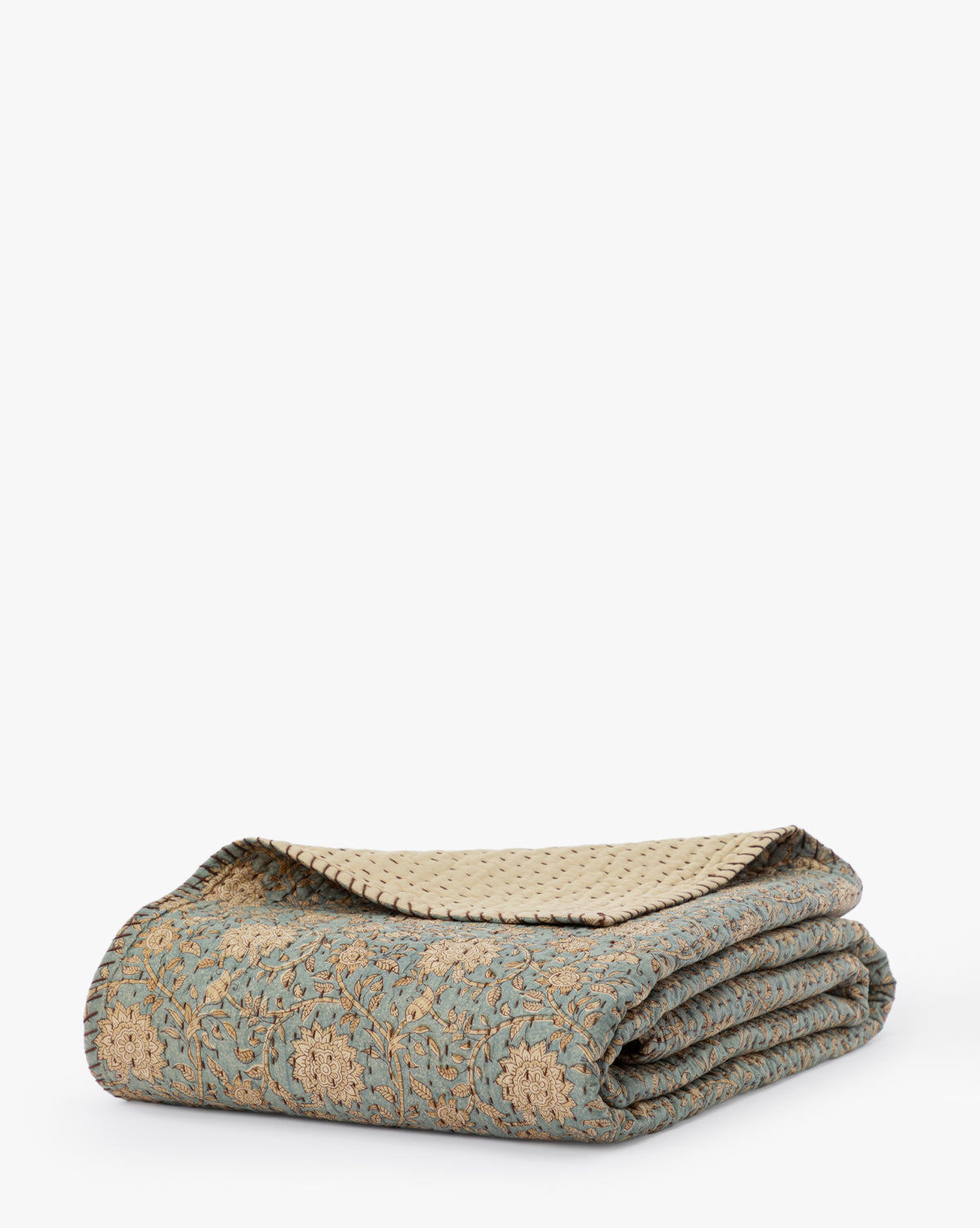 Cotton Quilt, Gabriella Block Print Quilt – McGee & Co.