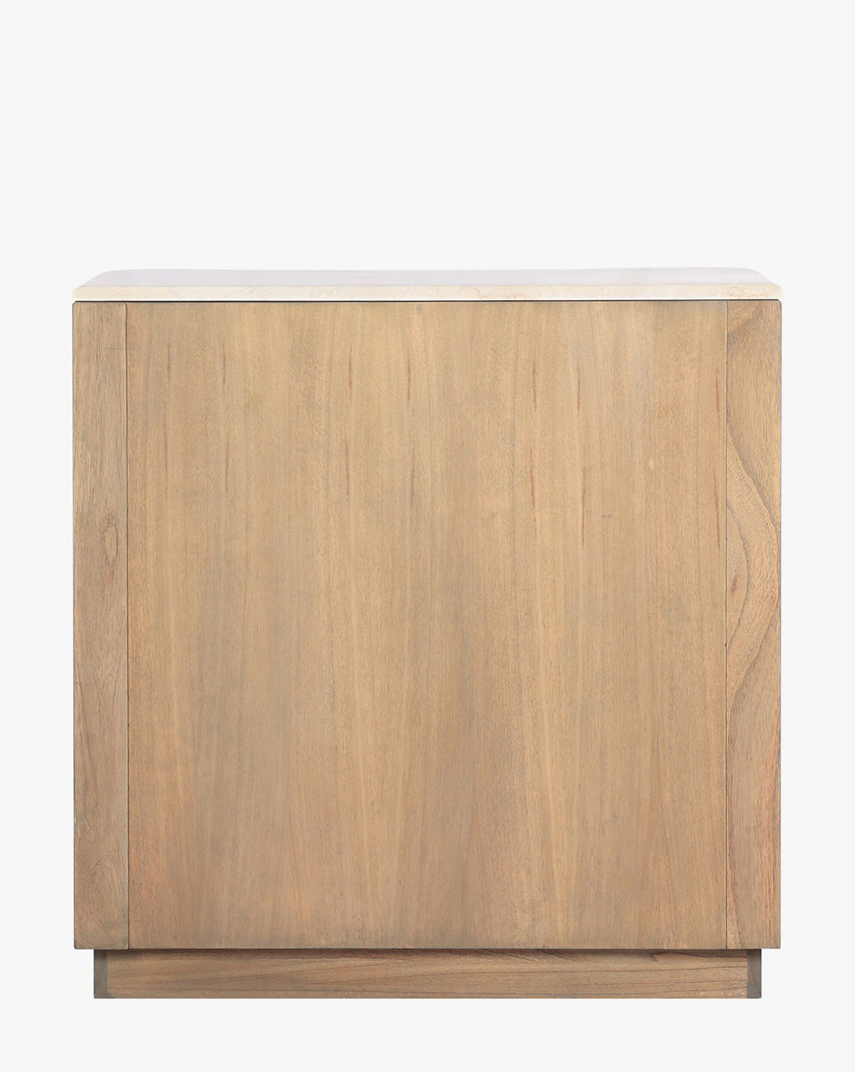The Gatlin Chest is a rectangular chest made from solid mindi wood with a natural light finish, featuring smooth surfaces, spacious drawers, and minimal hardware, shown against a plain white background by McGee & Co.