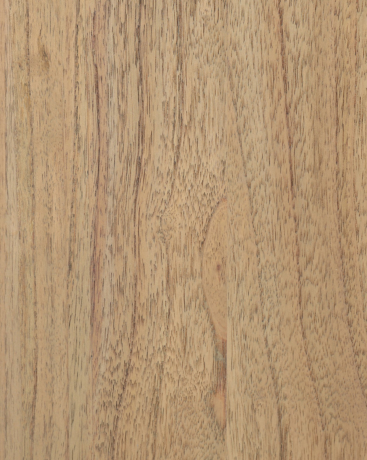 Close-up of the Gatlin Chest, expertly crafted from solid mindi wood with smooth texture, natural grain patterns, wavy lines, and subtle color variations, by McGee & Co.