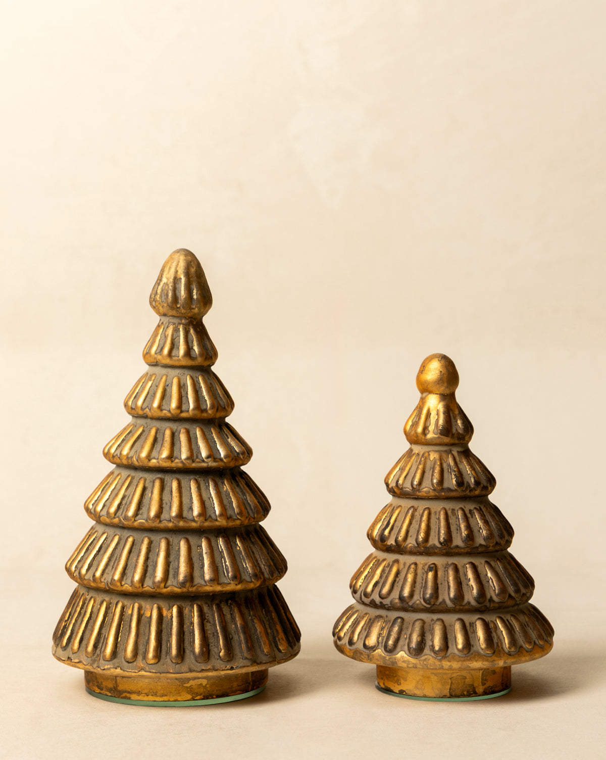 Gilded Glass Trees (Set of 2)